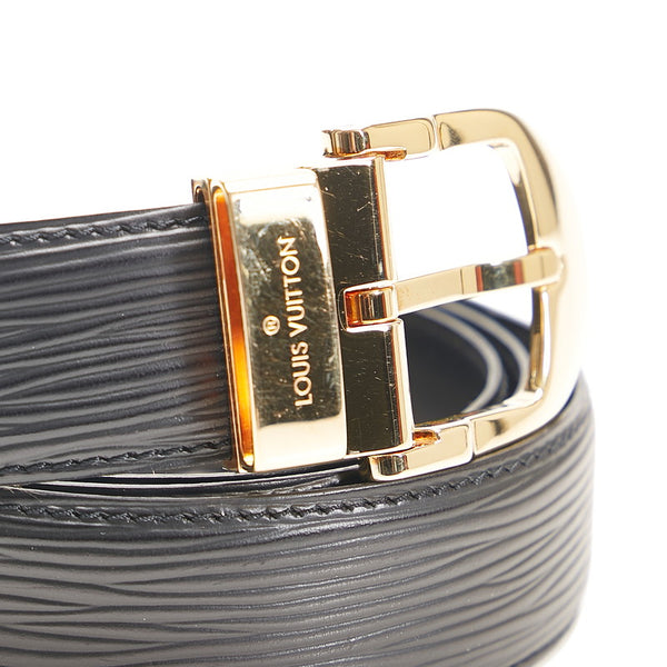 ルイ ヴィトン エピ サンチュール クラシック ベルト M6832 ノワール ブラック ゴールド金具 レザー メンズ LOUIS VUITTON 【中古】
