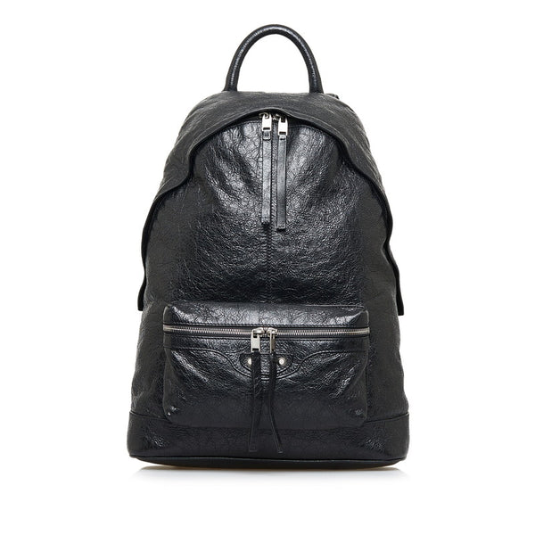 バレンシアガ クラシック リュック バックパック 435315 ブラック レザー メンズ BALENCIAGA 【中古】