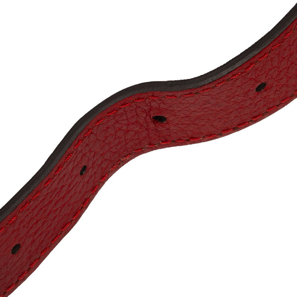 グッチ GG柄 斜め掛け ショルダーバッグ 510342 レッド ナイロン レザー レディース GUCCI 【中古】