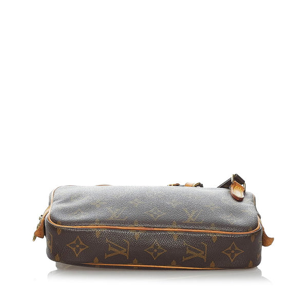 ルイ ヴィトン モノグラム マルリー バンドリエール M51828 ブラウン PVC レザー 斜めがけ ショルダー レディース LOUIS VUITTON 【中古】
