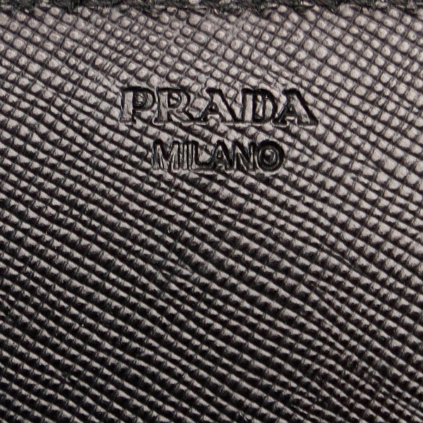 プラダ 長財布 1M1132 ブラック ナイロン レザー レディース PRADA 【中古】