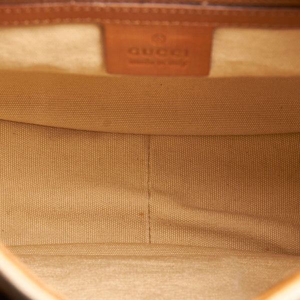 グッチ ワンショルダーバッグ 110295 ベージュ キャンバス レザー レディース GUCCI 【中古】