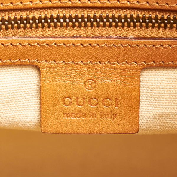 グッチ ワンショルダーバッグ 110295 ベージュ キャンバス レザー レディース GUCCI 【中古】