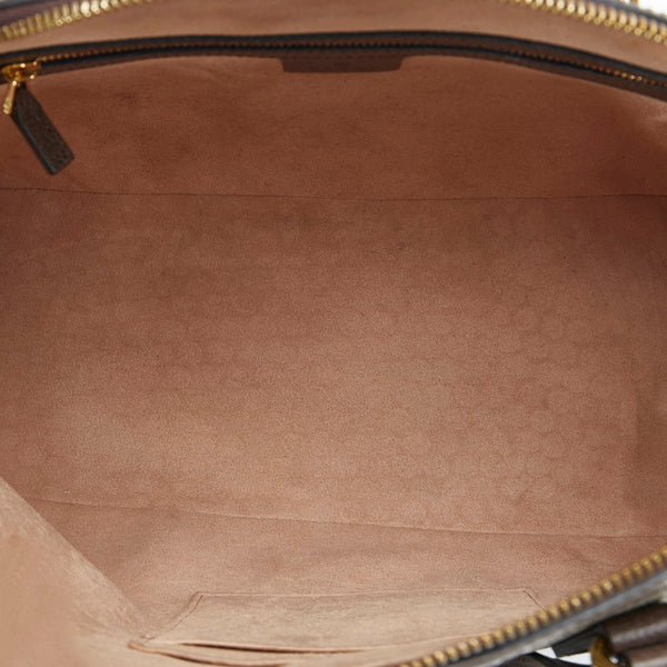 グッチ GGスプリーム シェリーライン オフィディア ハンドバッグ ショルダーバッグ 2WAY 524533 ベージュ ブラウン PVC レザー レディース GUCCI 【中古】