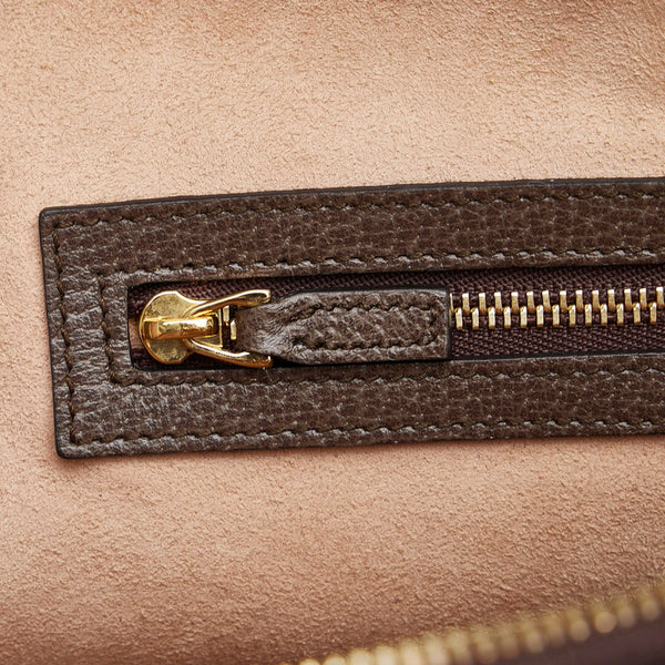 グッチ GGスプリーム シェリーライン オフィディア ハンドバッグ ショルダーバッグ 2WAY 524533 ベージュ ブラウン PVC レザー レディース GUCCI 【中古】