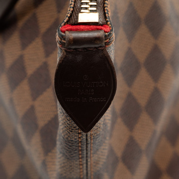 ルイ ヴィトン ダミエ サレヤPM ハンドバッグ N51183 ブラウン PVC レザー レディース LOUIS VUITTON 【中古】