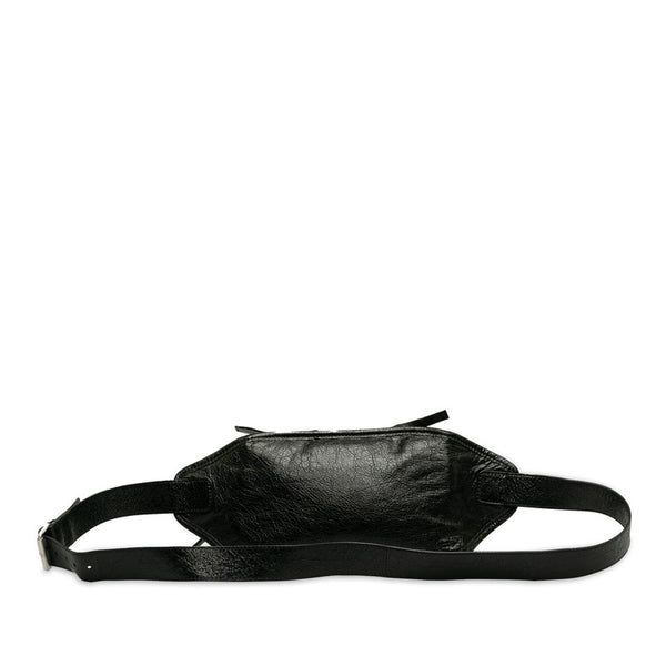 バレンシアガ シティ ボディバッグ ウエストバッグ 541628 ブラック レザー メンズ BALENCIAGA 【中古】