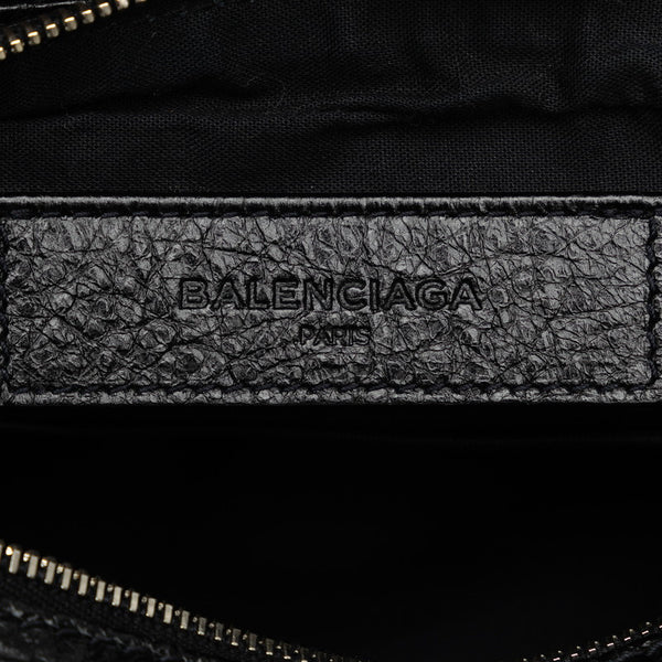 バレンシアガ シティ ボディバッグ ウエストバッグ 541628 ブラック レザー メンズ BALENCIAGA 【中古】