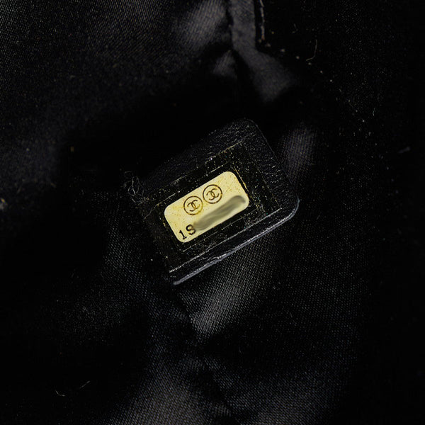 シャネル ココマーク チェーン トートバッグ ブラック キャビアスキン レディース CHANEL 【中古】