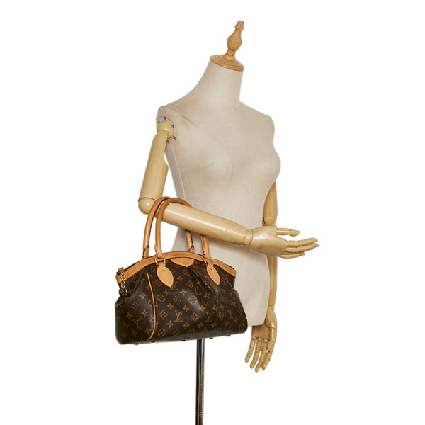 ルイ ヴィトン モノグラム  ティヴォリPM ハンドバッグ M40143 ブラウン PVC レザー レディース LOUIS VUITTON 【中古】