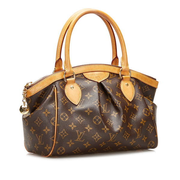 ルイ ヴィトン モノグラム  ティヴォリPM ハンドバッグ M40143 ブラウン PVC レザー レディース LOUIS VUITTON 【中古】