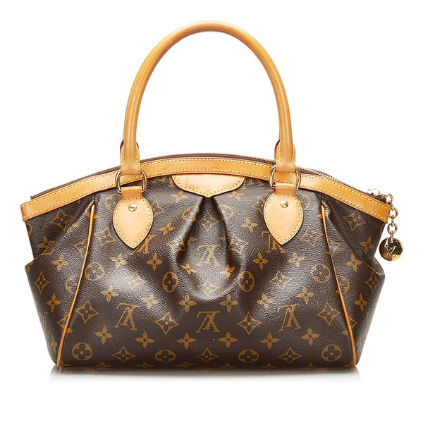 ルイ ヴィトン モノグラム  ティヴォリPM ハンドバッグ M40143 ブラウン PVC レザー レディース LOUIS VUITTON 【中古】