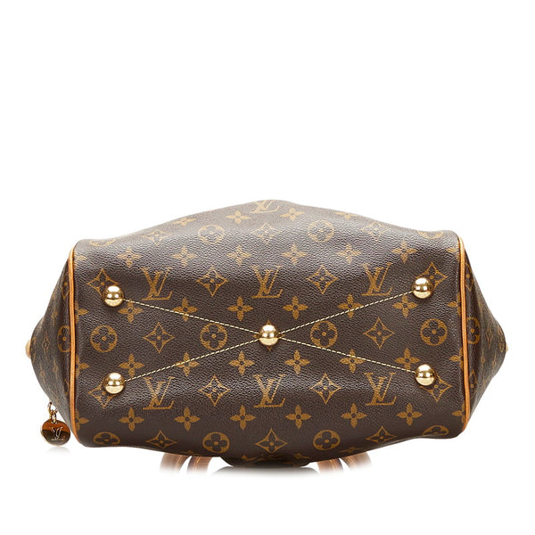 ルイ ヴィトン モノグラム  ティヴォリPM ハンドバッグ M40143 ブラウン PVC レザー レディース LOUIS VUITTON 【中古】