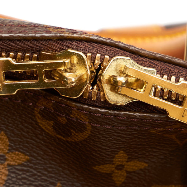 ルイ ヴィトン モノグラム キーポル45 M41428 ブラウン PVC レザー ボストンバッグ レディース LOUIS VUITTON 【中古】