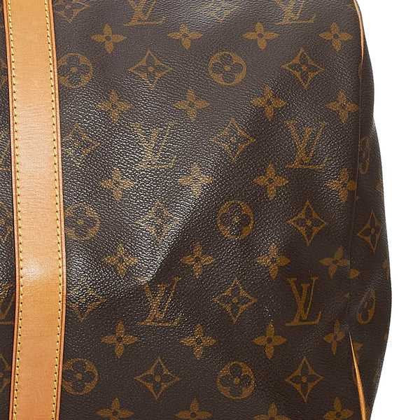ルイ ヴィトン モノグラム キーポル45 M41428 ブラウン PVC レザー ボストンバッグ レディース LOUIS VUITTON 【中古】