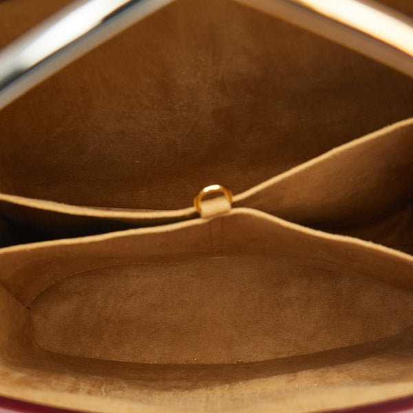 カルティエ トリニティ ハンドバッグ ワンショルダーバッグ ボルドー ワインレッド レザー メッキ レディース CARTIER 【中古】