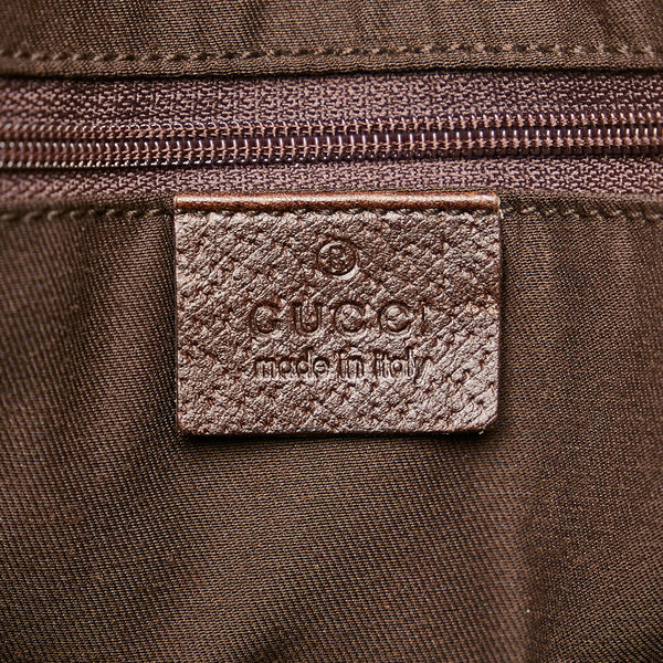 グッチ GGキャンバス アビー ハンドバッグ トートバッグ 130733 ベージュ キャンバス レザー レディース GUCCI 【中古】