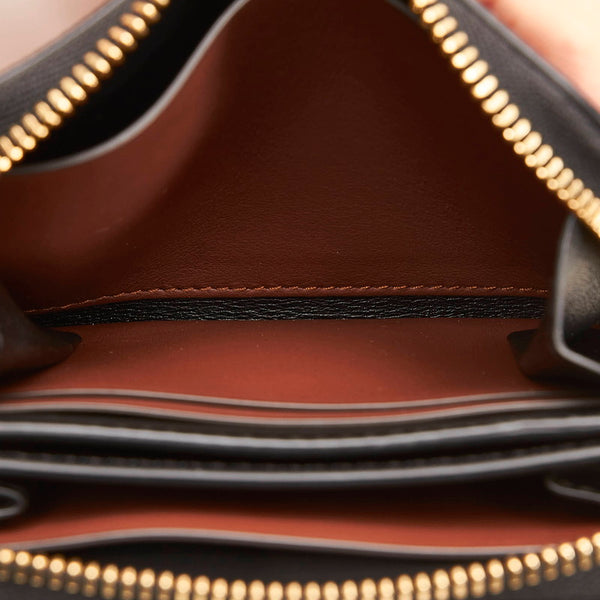 バーバリー TB モノグラム コインケース カードケース コンパクトウォレット ブラウン PVC レザー レディース BURBERRY 【中古】