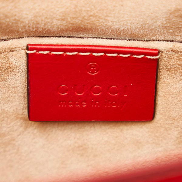 グッチ シルヴィ ハンドバッグ ショルダーバッグ 2WAY 470270 レッド レザー レディース GUCCI 【中古】