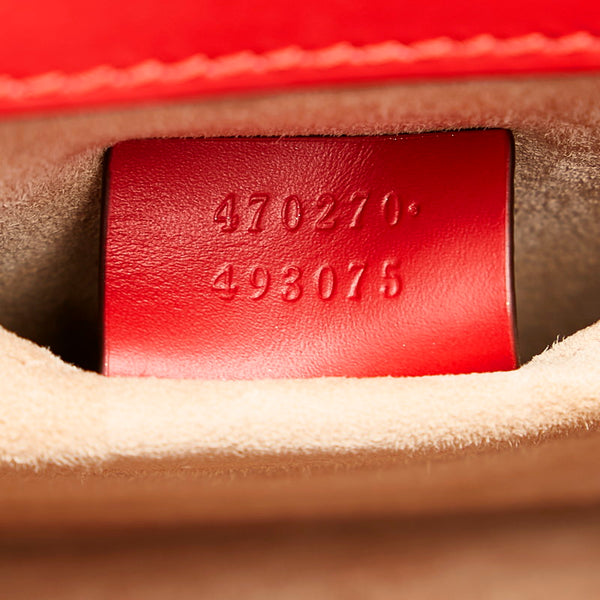 グッチ シルヴィ ハンドバッグ ショルダーバッグ 2WAY 470270 レッド レザー レディース GUCCI 【中古】