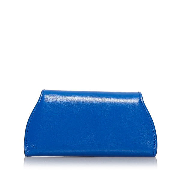 カルティエ マスト キーケース ブルー レザー レディース CARTIER 【中古】