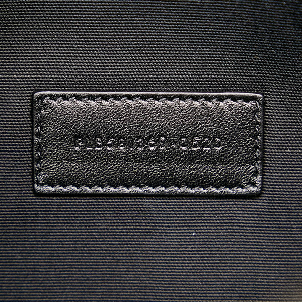 サンローラン リヴゴーシュ クラッチバッグ アイボリー ブラック PVC レザー レディース SAINT LAURENT 【中古】