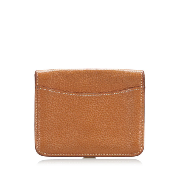 エルメス ドゴン コンパクト コインケース カードケース ブラウン トゴ レディース HERMES 【中古】