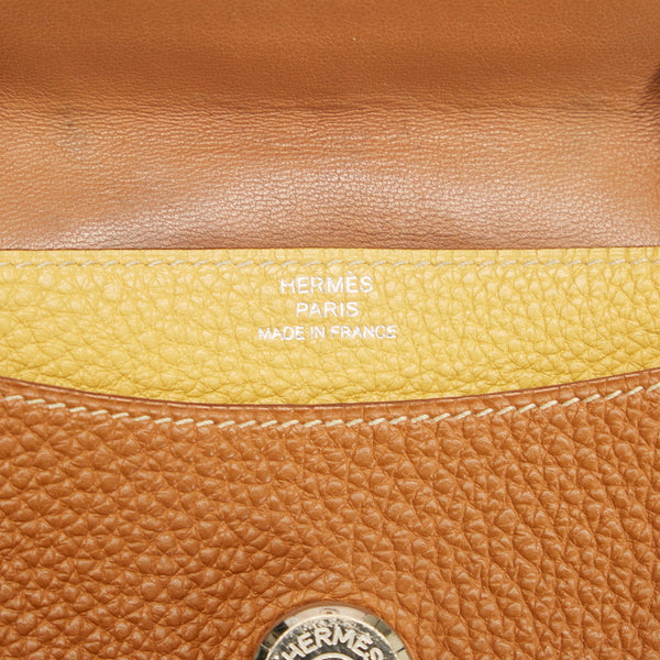 エルメス ドゴン コンパクト コインケース カードケース ブラウン トゴ レディース HERMES 【中古】