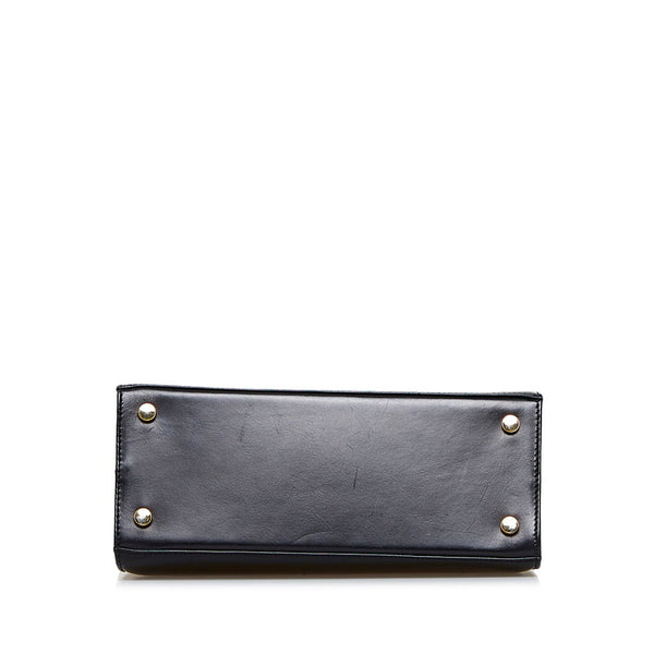 サルヴァトーレフェラガモ ヴァラリボン ハンドバッグ ショルダーバッグ 2WAY BA21 4178 ブラック レザー レディース Salvatore Ferragamo 【中古】