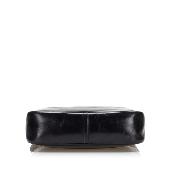 エルメス トリム31 ショルダーバッグ ブラック レザー レディース HERMES 【中古】