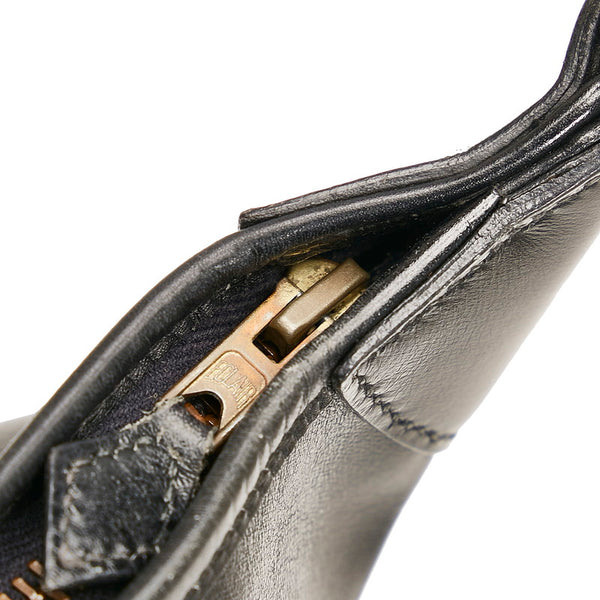 エルメス トリム31 ショルダーバッグ ブラック レザー レディース HERMES 【中古】