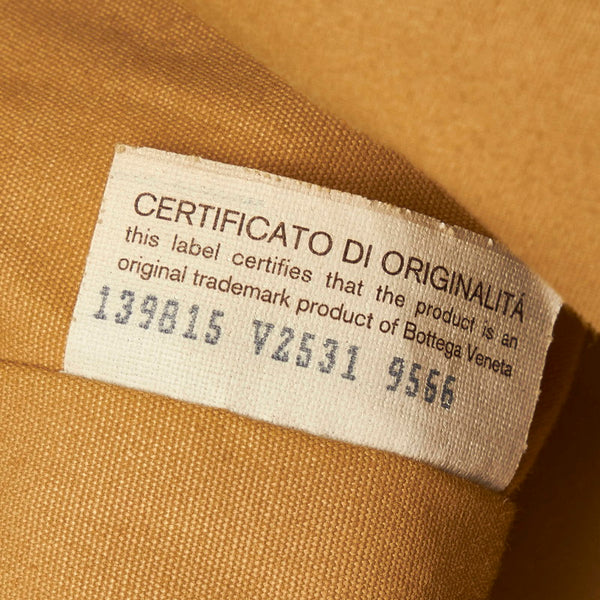 ボッテガヴェネタ 斜め掛け ショルダーバッグ ホワイト レザー キャンバス メンズ BOTTEGAVENETA 【中古】