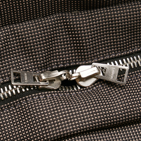 エルメス エールライン MM トートバッグ ハンドバッグ グレー キャンバス メンズ HERMES 【中古】