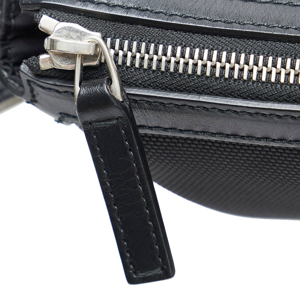 グッチ シェリーライン 斜め掛け ショルダーバッグ 387111 ブラック キャンバス レザー レディース GUCCI 【中古】