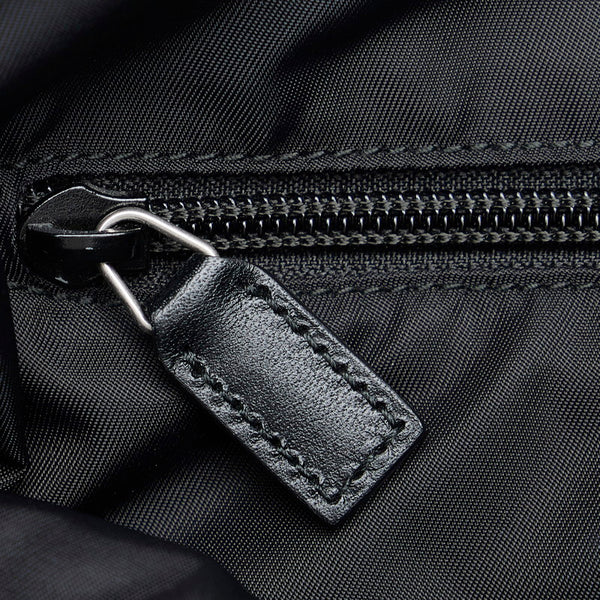 グッチ シェリーライン 斜め掛け ショルダーバッグ 387111 ブラック キャンバス レザー レディース GUCCI 【中古】