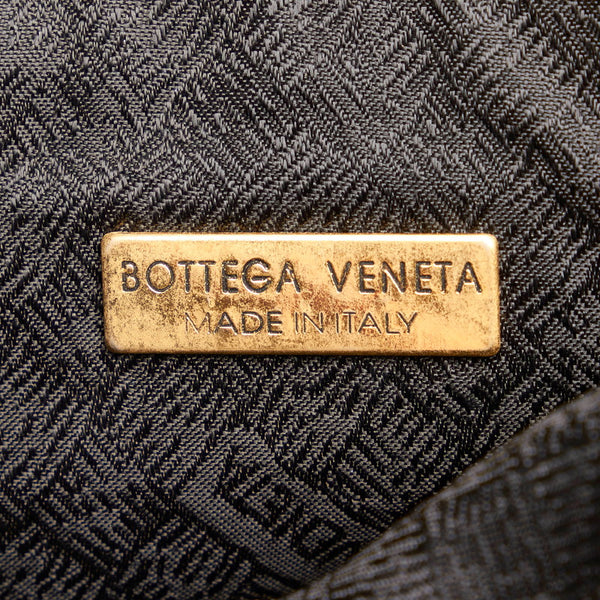 ボッテガヴェネタ イントレチャート ハンドバッグ ブラック レザー レディース BOTTEGAVENETA 【中古】