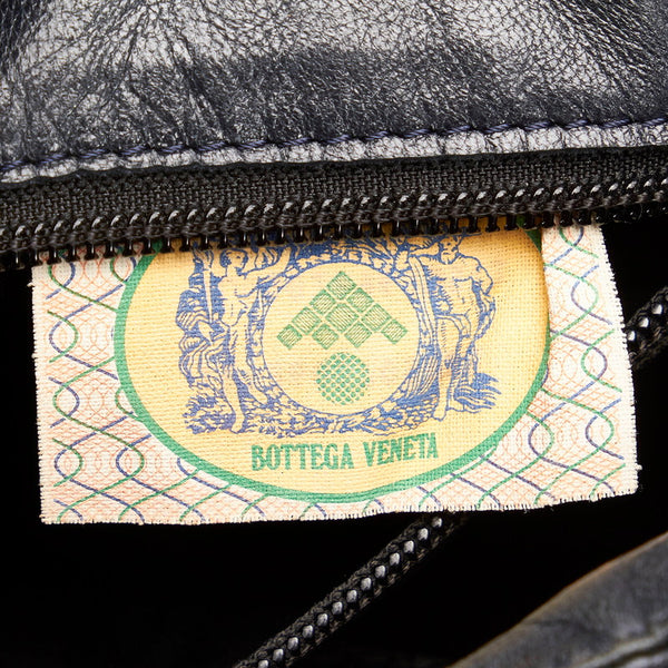 ボッテガヴェネタ イントレチャート ハンドバッグ ブラック レザー レディース BOTTEGAVENETA 【中古】