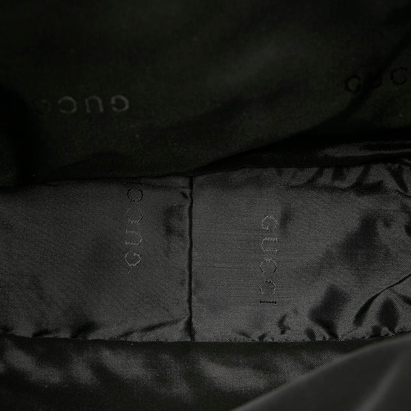 グッチ GGキャンバス バンブー ハンドバッグ ショルダーバッグ 2WAY 001 4095 ブラック キャンバス レザー レディース GUCCI 【中古】