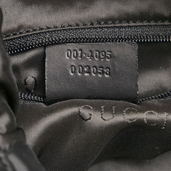 グッチ GGキャンバス バンブー ハンドバッグ ショルダーバッグ 2WAY 001 4095 ブラック キャンバス レザー レディース GUCCI 【中古】