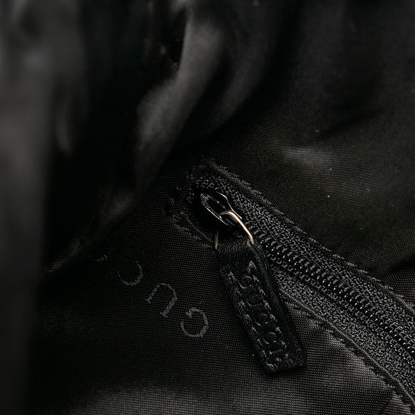 グッチ GGキャンバス バンブー ハンドバッグ ショルダーバッグ 2WAY 001 4095 ブラック キャンバス レザー レディース GUCCI 【中古】