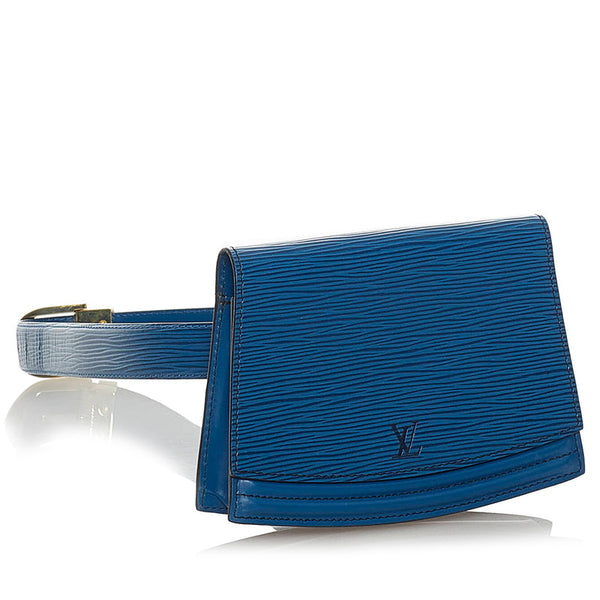 ルイ ヴィトン エピ ティルシット M52605 トレドブルー レザー ウエストバッグ レディース LOUIS VUITTON 【中古】
