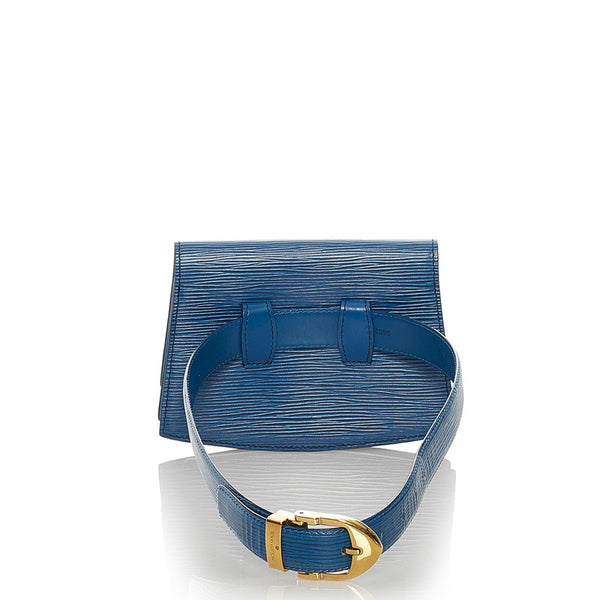 ルイ ヴィトン エピ ティルシット M52605 トレドブルー レザー ウエストバッグ レディース LOUIS VUITTON 【中古】