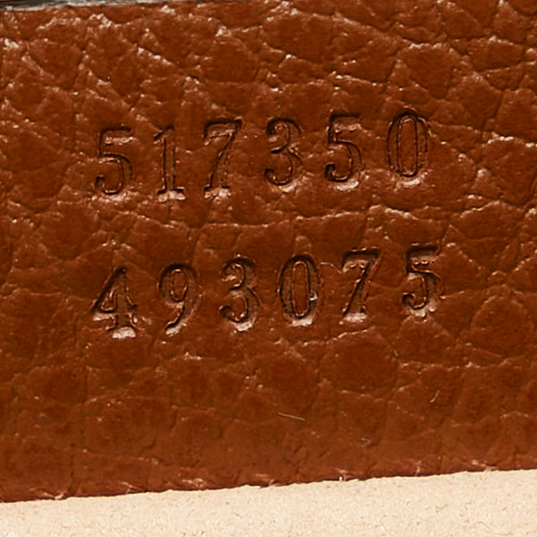 グッチ GGジャガード オフディア 斜め掛け ショルダーバッグ 517350 ブルー ブラウン レザー デニム レディース GUCCI 【中古】