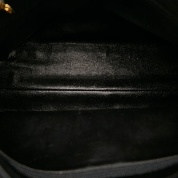 シャネル ココマーク チェーン ショルダーバッグ ブラック キャビアスキン レディース CHANEL 【中古】