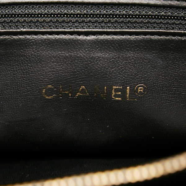シャネル ココマーク チェーン ショルダーバッグ ブラック キャビアスキン レディース CHANEL 【中古】