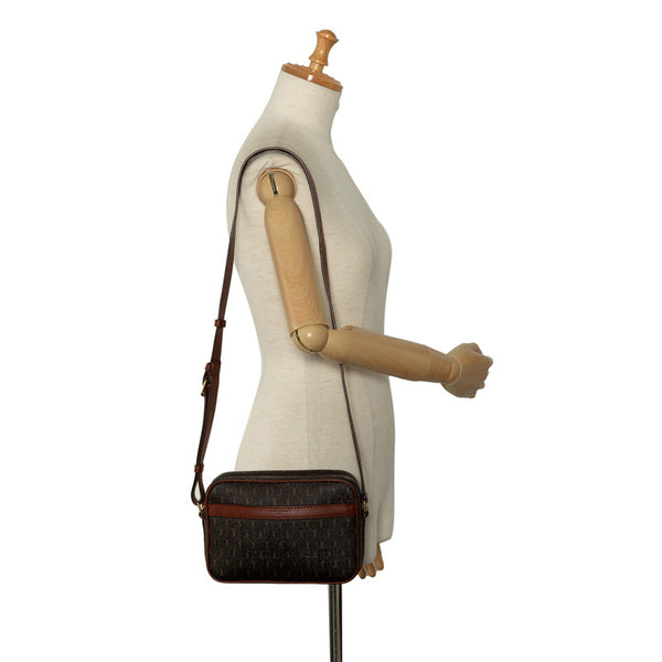 サンローラン モノグラム 斜め掛け ショルダーバッグ カメラバッグ 669957 ブラウン PVC レザー レディース SAINT LAURENT 【中古】