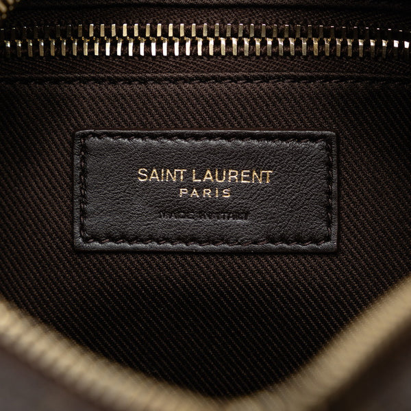 サンローラン モノグラム 斜め掛け ショルダーバッグ カメラバッグ 669957 ブラウン PVC レザー レディース SAINT LAURENT 【中古】