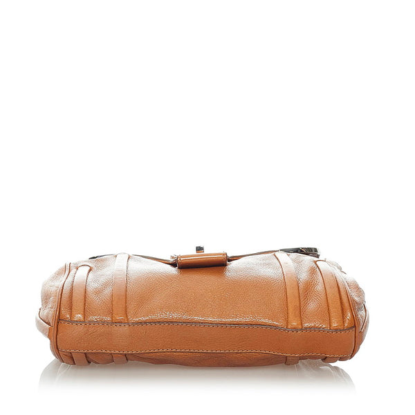 セリーヌ 斜めがけ ショルダー ブラウン レザー レディース CELINE 【中古】