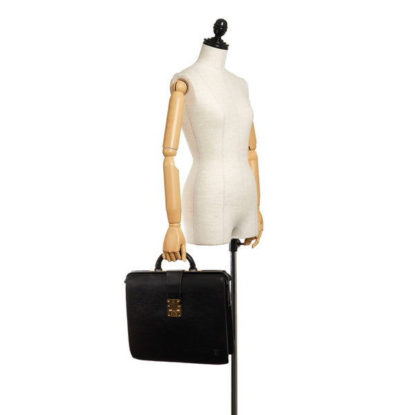 ルイ ヴィトン エピ セルヴィエット フェルモワール M54352 ブラック レザー ビジネスバッグ メンズ LOUIS VUITTON 【中古】
