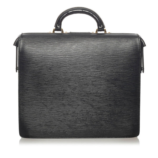 ルイ ヴィトン エピ セルヴィエット フェルモワール M54352 ブラック レザー ビジネスバッグ メンズ LOUIS VUITTON 【中古】